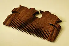 Wooden comb ~ Bird Design